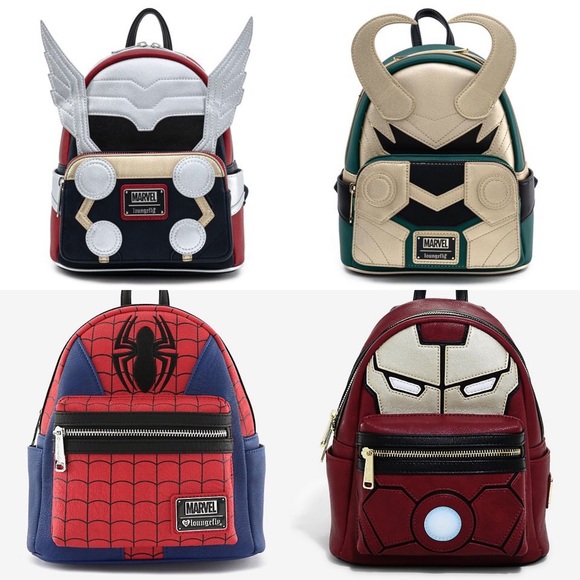 NWT Disney Marvel Iron Man Loungefly Light-Up Mini Backpack